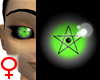 Female 

Pentagram Eyes (Green) by P68696c6970