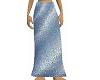 Blue Silk Skirt