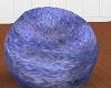 Blue "Crystal" beanbag
