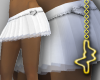 [M] Pleat Heart Skirt Wh