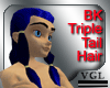 BK Triple Tail Hair Blue