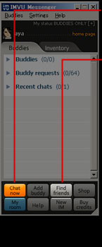 IMVU Messenger window