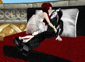 "So do i get on my back or on my knees?" - Whatever His heart desires...

*giggle*