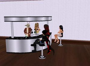 hangin out @ the bar - slim,me,rach,sithchik,etc.