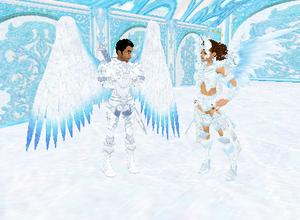 Big wings equal big....um, sword...yup that's what we'll call it :D LMFAO - 