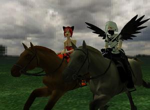 Twins out for a ride - Yes, this is my twin brother Damerik. I bought him his outfit so he owes me. :P
