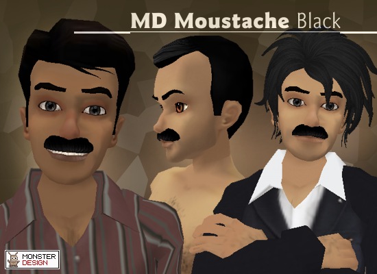 MD Moustache - black