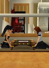 playing tic tac toe with theo - I miss him....he left IMVU - 