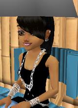 Hair shop. - At da shop getten mi hair dun.