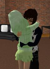 me and baby chika huggin <(^^,)> - 