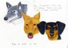 The three family dogs, drawn as a present for my mother's birthday - 