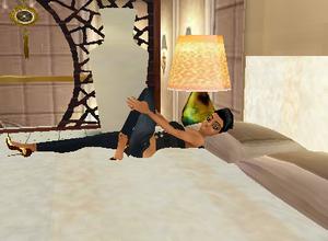 ON MY MANS BED WAITIN 4 HIM HEHE "WINK" - 