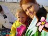 My grandaughter Katlin and I at CA beach - 