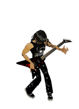  - Me playing guitar. (Glitched though, his arm doesn't hold the neck, it goes through the guitar and holds furthur away, you can see what I mean if you just look at it.)