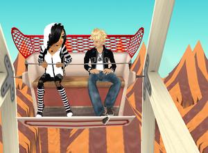  - Quite obviously, me and a friend on a furious wheel.