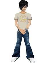 Guest_Dredogol (Frong - full) - This is a front shot of myself.

I usually wear these kind of T-shirts and pretty much the same jeans, with sneakers.
Also wear a watch and glasses.

Must admit, these jeans are HIGHLY detailed! =D