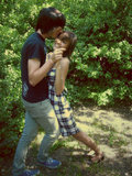  - this is me and
hime at the back
of his house(we where
making out)lol.we loverzz
each other we r very happy!
n_n