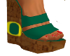 Oregon Ducks Wedge with Red Nailcolor