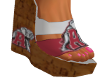Alabama Crimson Tide Wedge with Pink Nailcolor