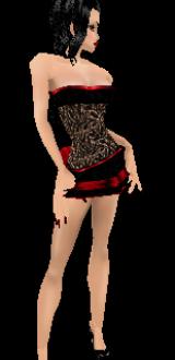 VB dove Dress red